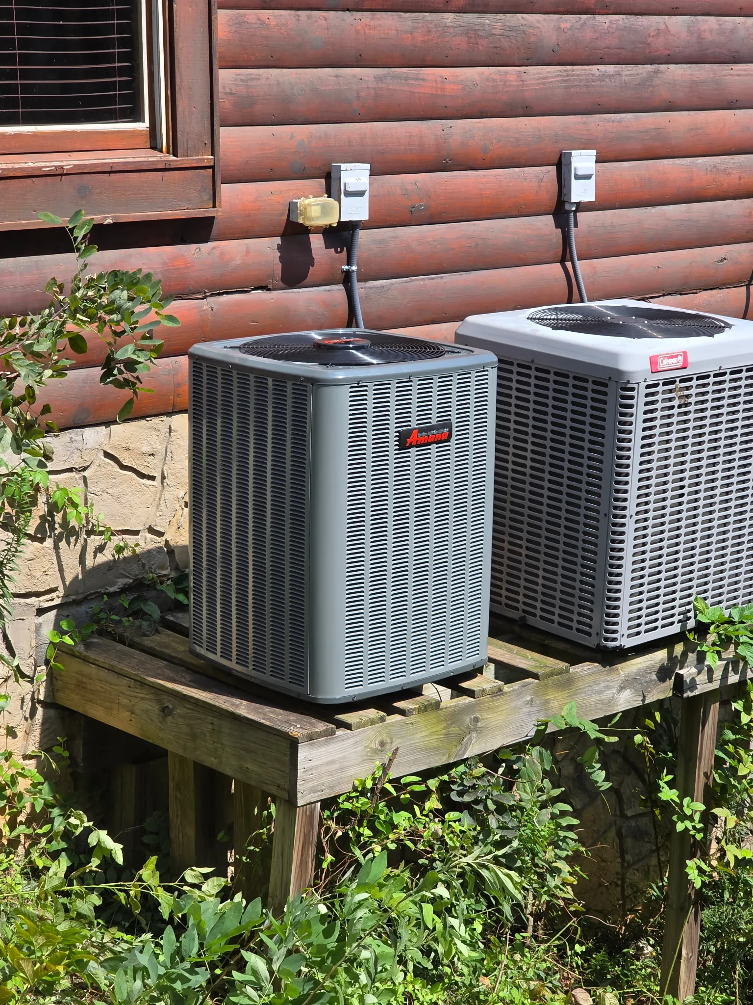 New A/C units installed by East Tennessee Air Company at rental property.