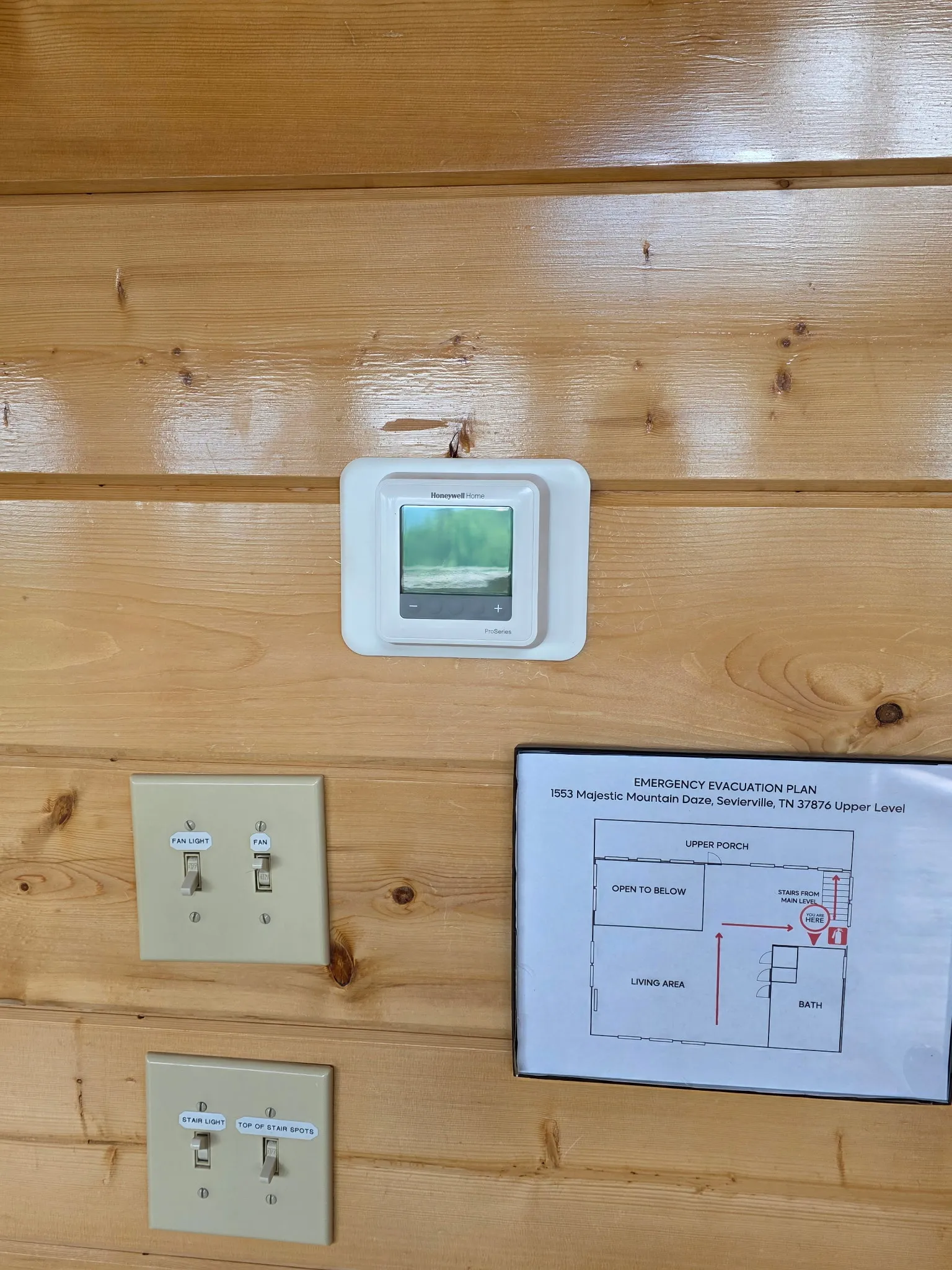 New thermostate on changeout installation by East Tennessee Air Company.